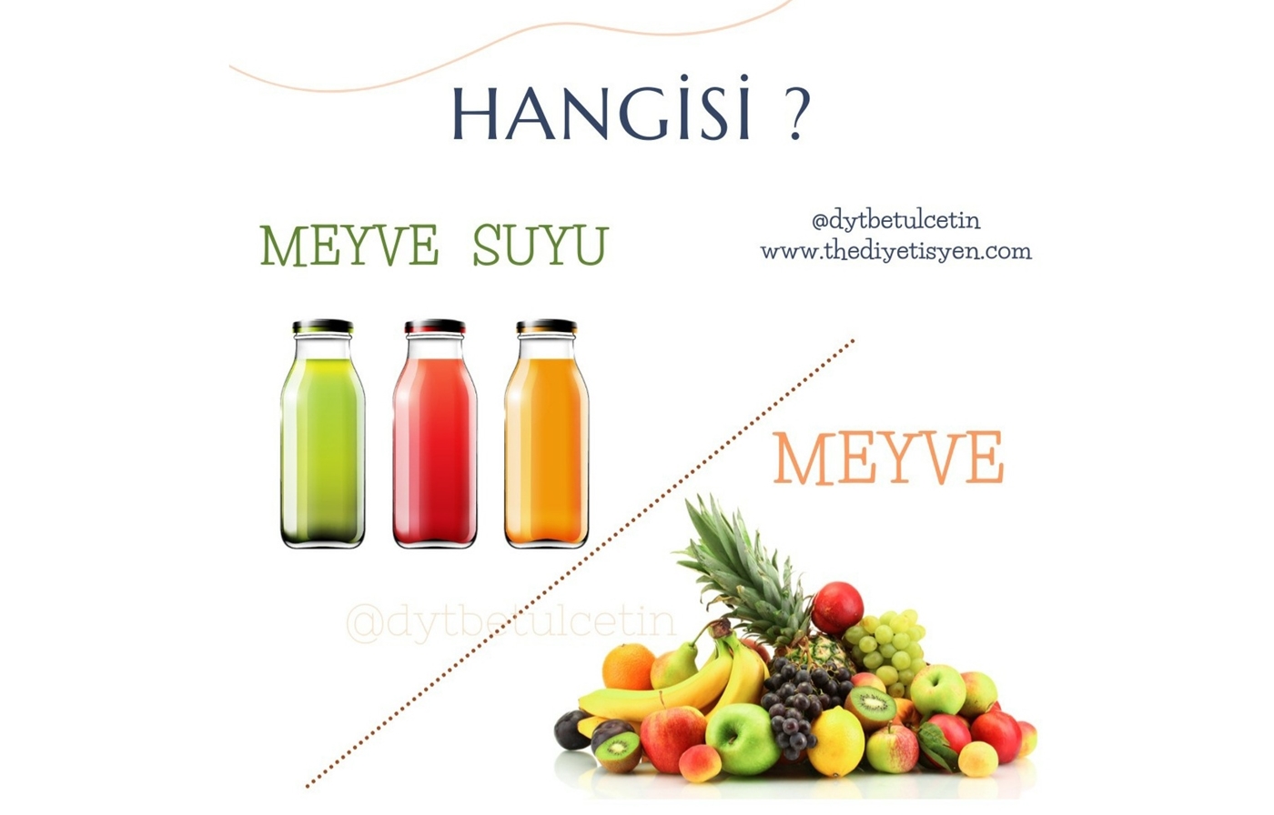 MEYVE Mİ ? MEYVE SUYU MU ?